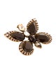 Oscar de la Renta Crystal Butterfly Pendant Brooch