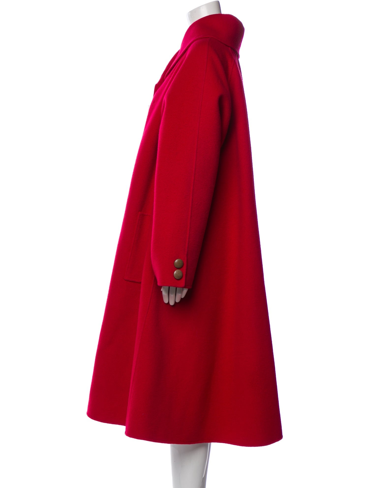 Oscar de la Renta Wool Trench Coat