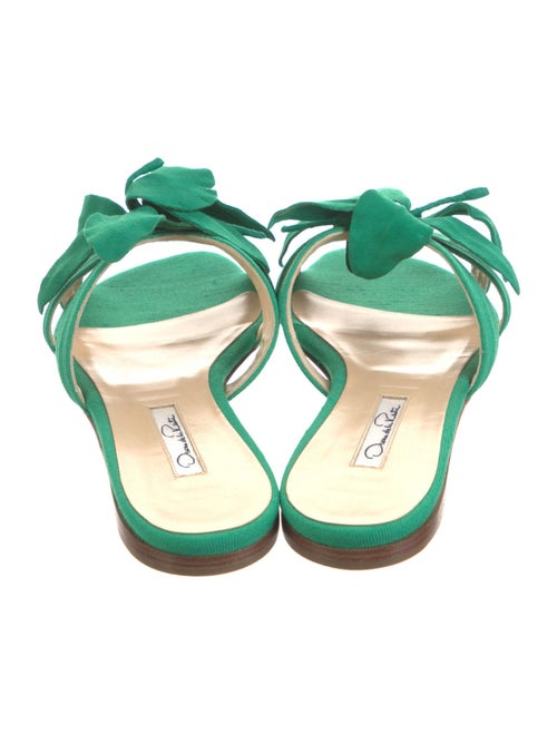 Oscar de la Renta Suede Slides