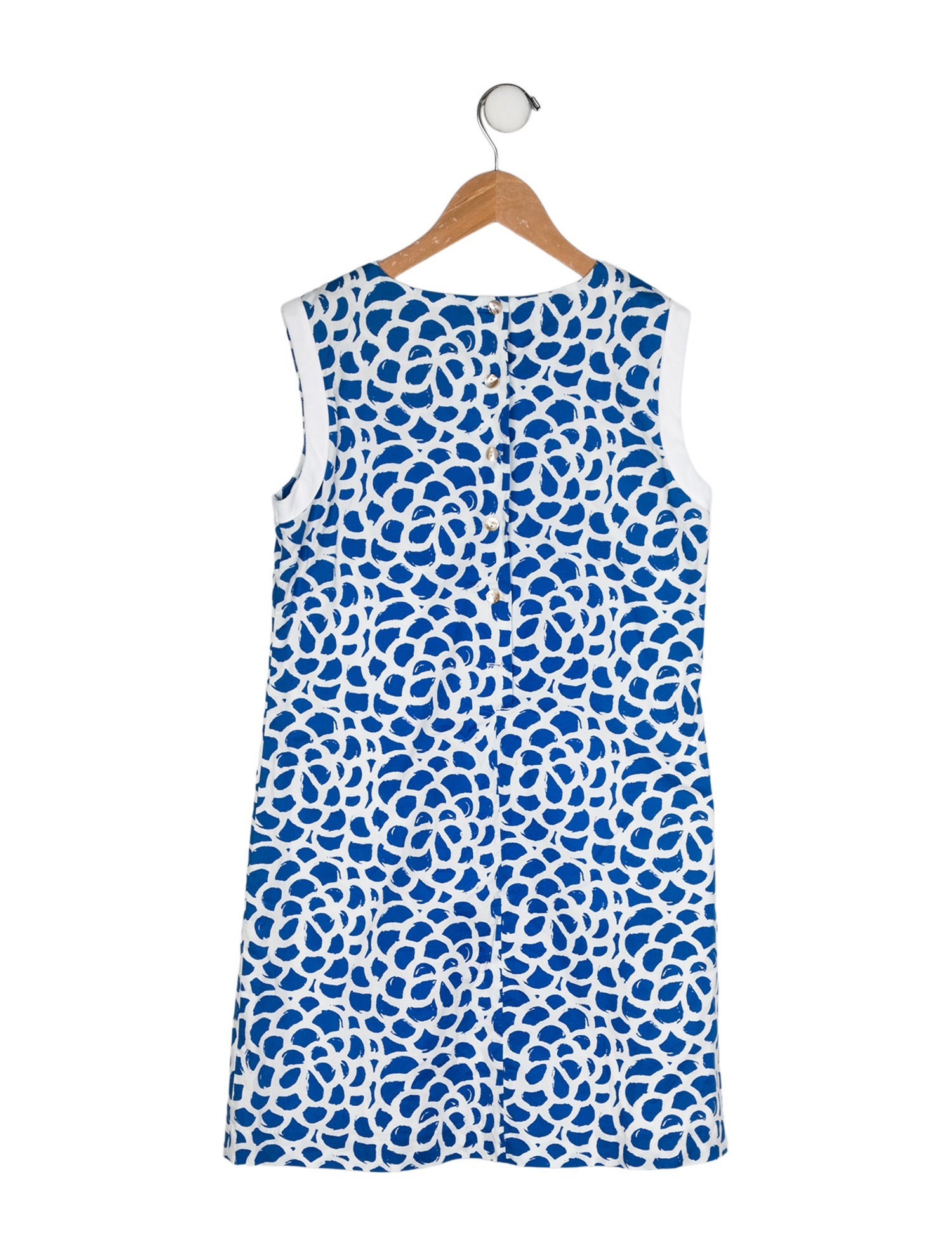 Oscar de la Renta Girls' Patterned Printed Sleeveless Dress