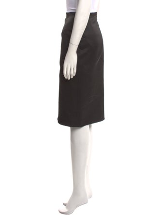 Oscar de la Renta Wool Knee-Length Skirt