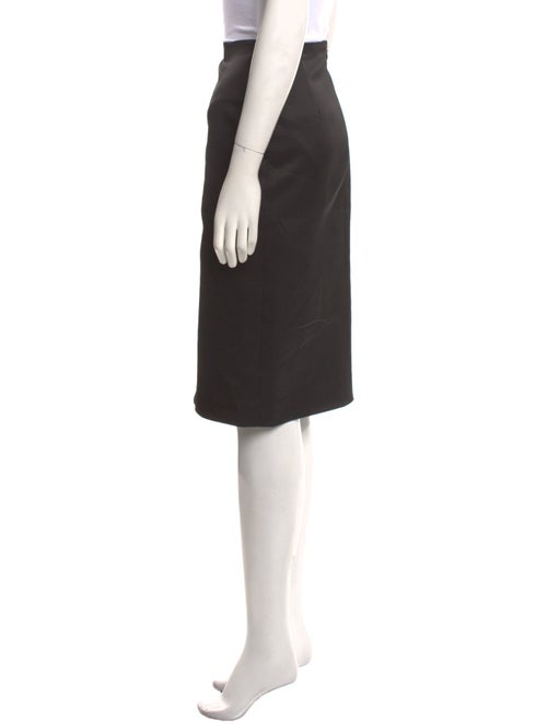 Oscar de la Renta Wool Knee-Length Skirt