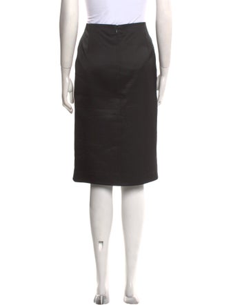 Oscar de la Renta Wool Knee-Length Skirt
