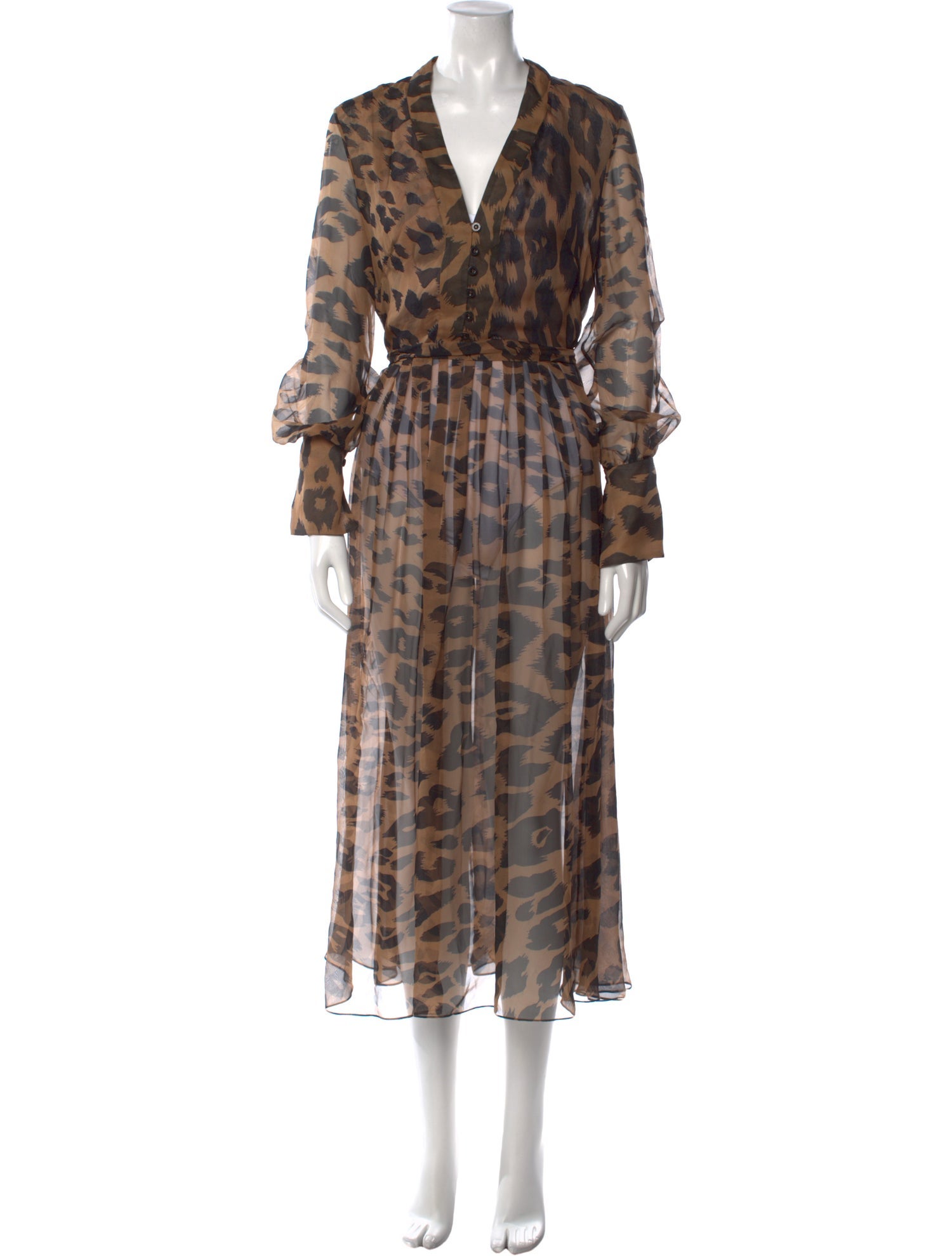 Oscar de la Renta Silk Long Dress