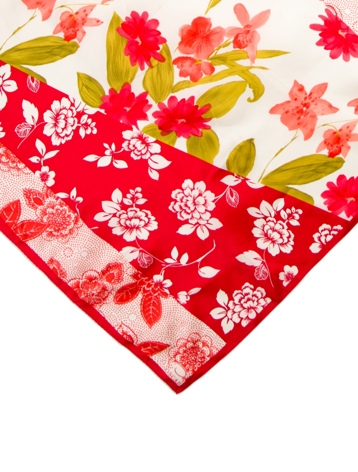 Oscar de la Renta Silk Printed Scarf