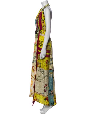 Oscar de la Renta Silk Long Dress