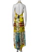 Oscar de la Renta Silk Long Dress