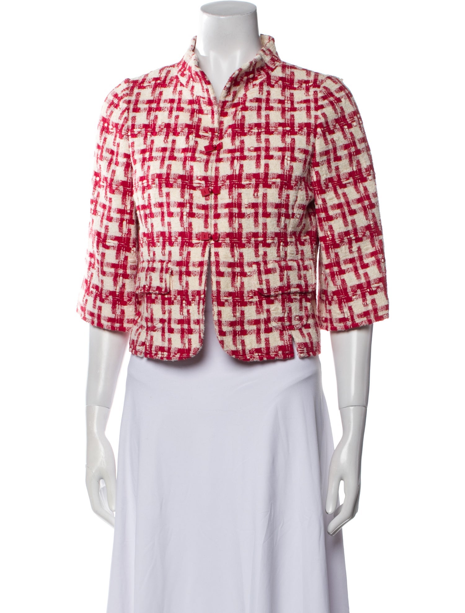 Oscar de la Renta 2007 Printed Blazer