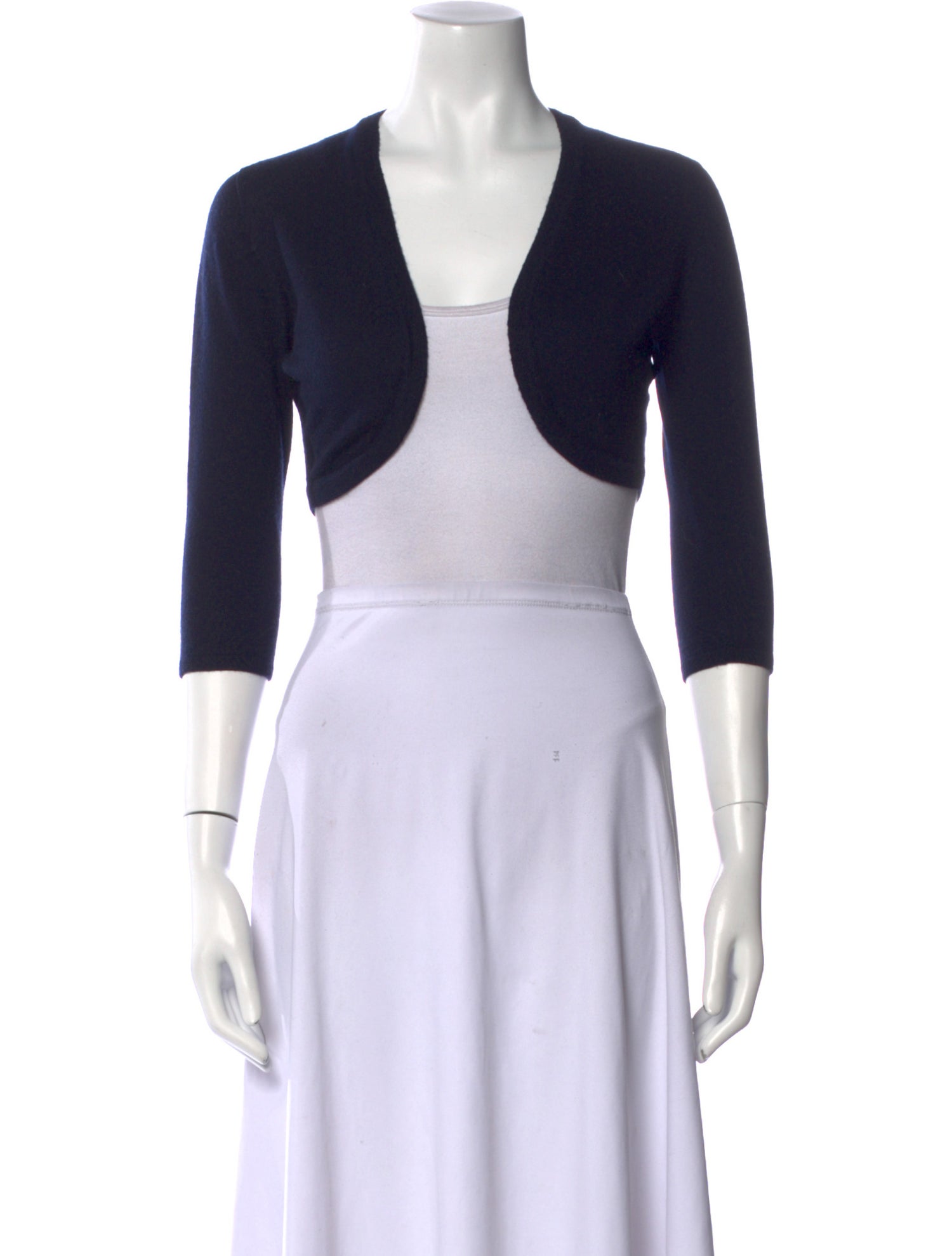 Oscar de la Renta Cashmere Open Front Sweater