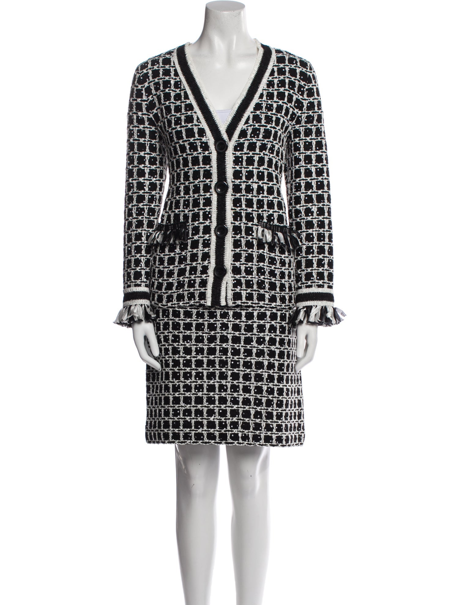 Oscar de la Renta 2022 Wool Skirt Set