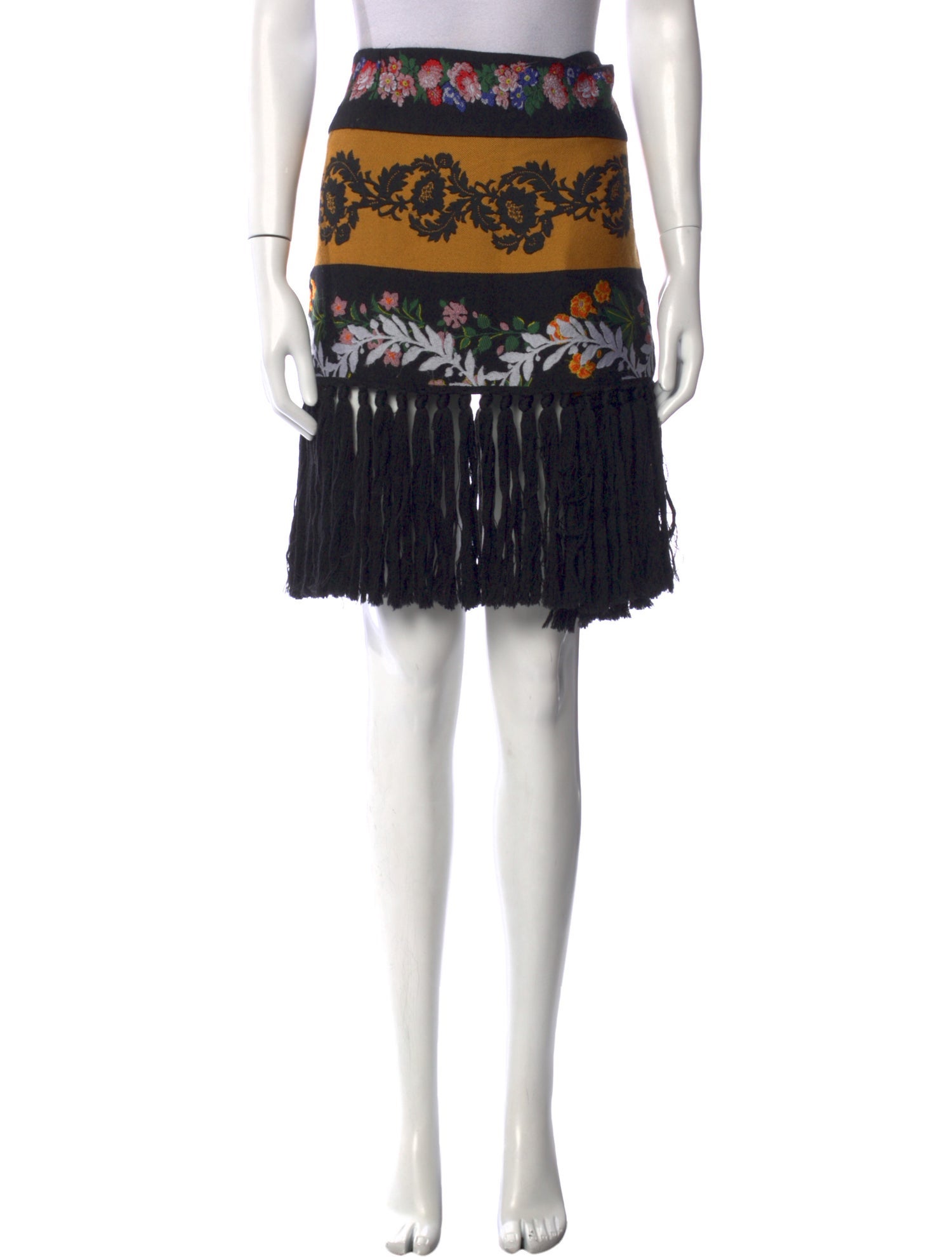 Oscar de la Renta Wool Knee-Length Skirt