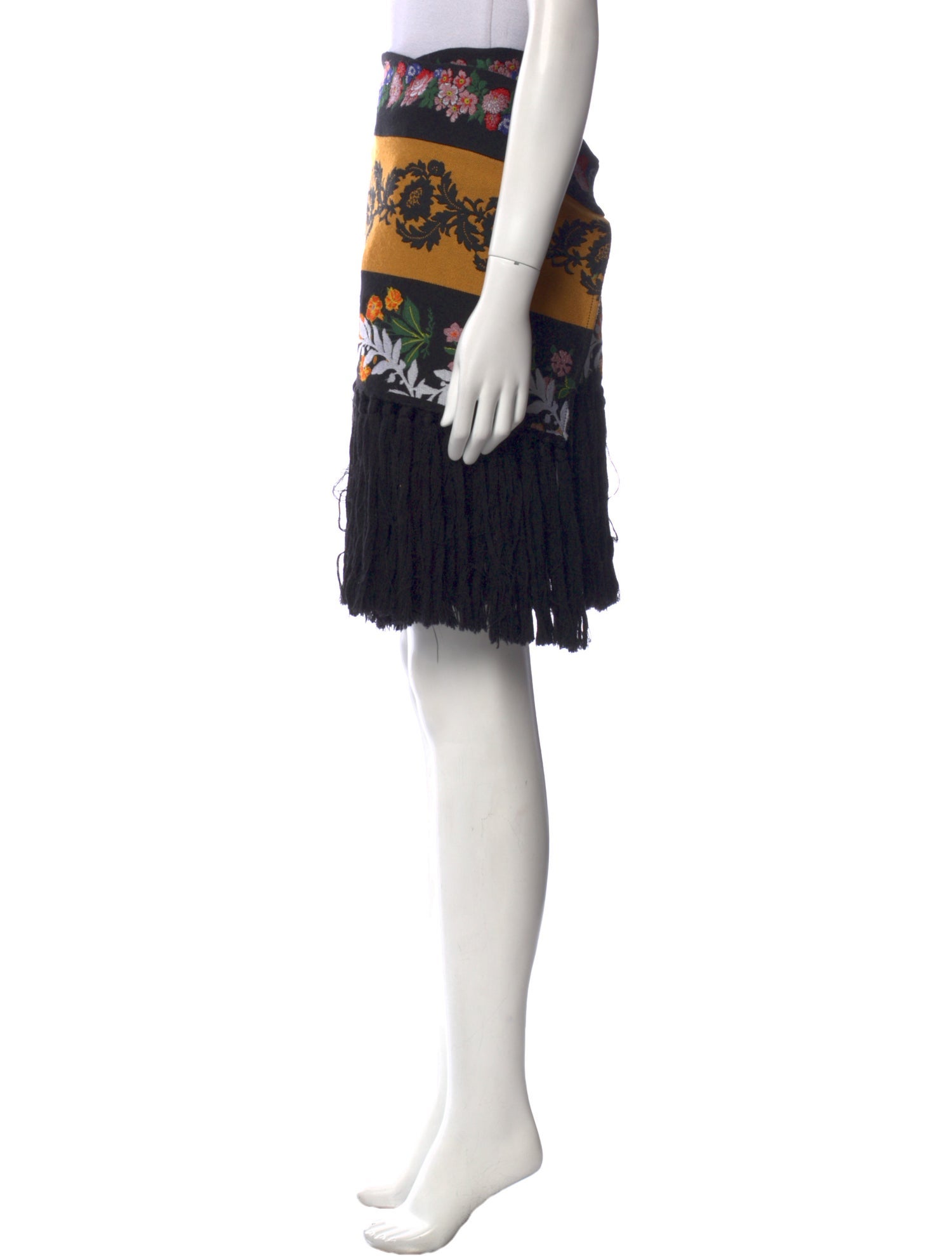 Oscar de la Renta Wool Knee-Length Skirt