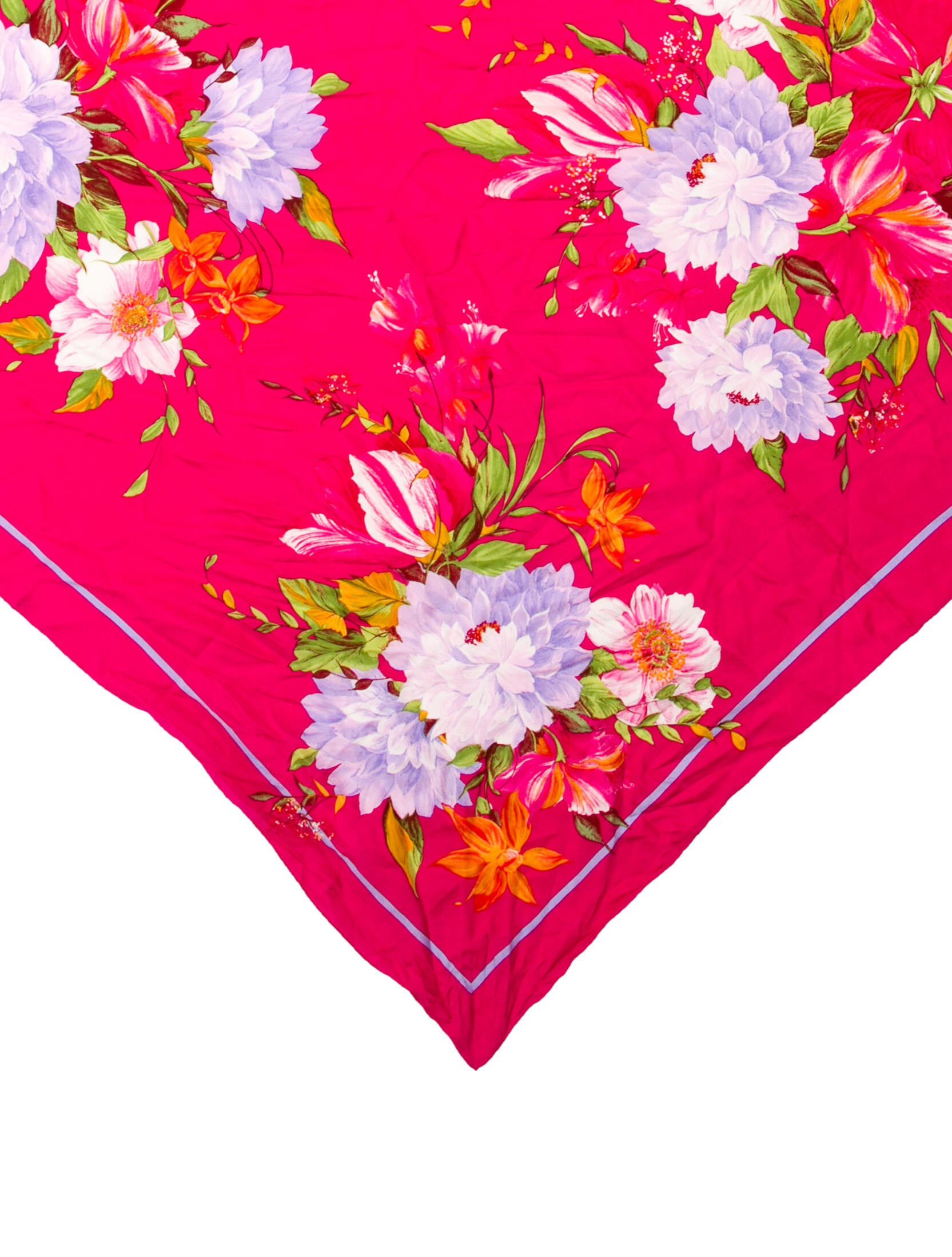 Oscar de la Renta Silk Printed Scarf