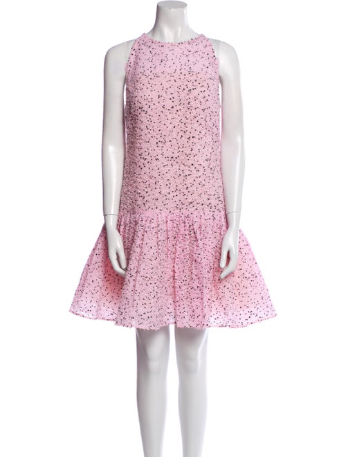 Oscar de la Renta Printed Mini Dress