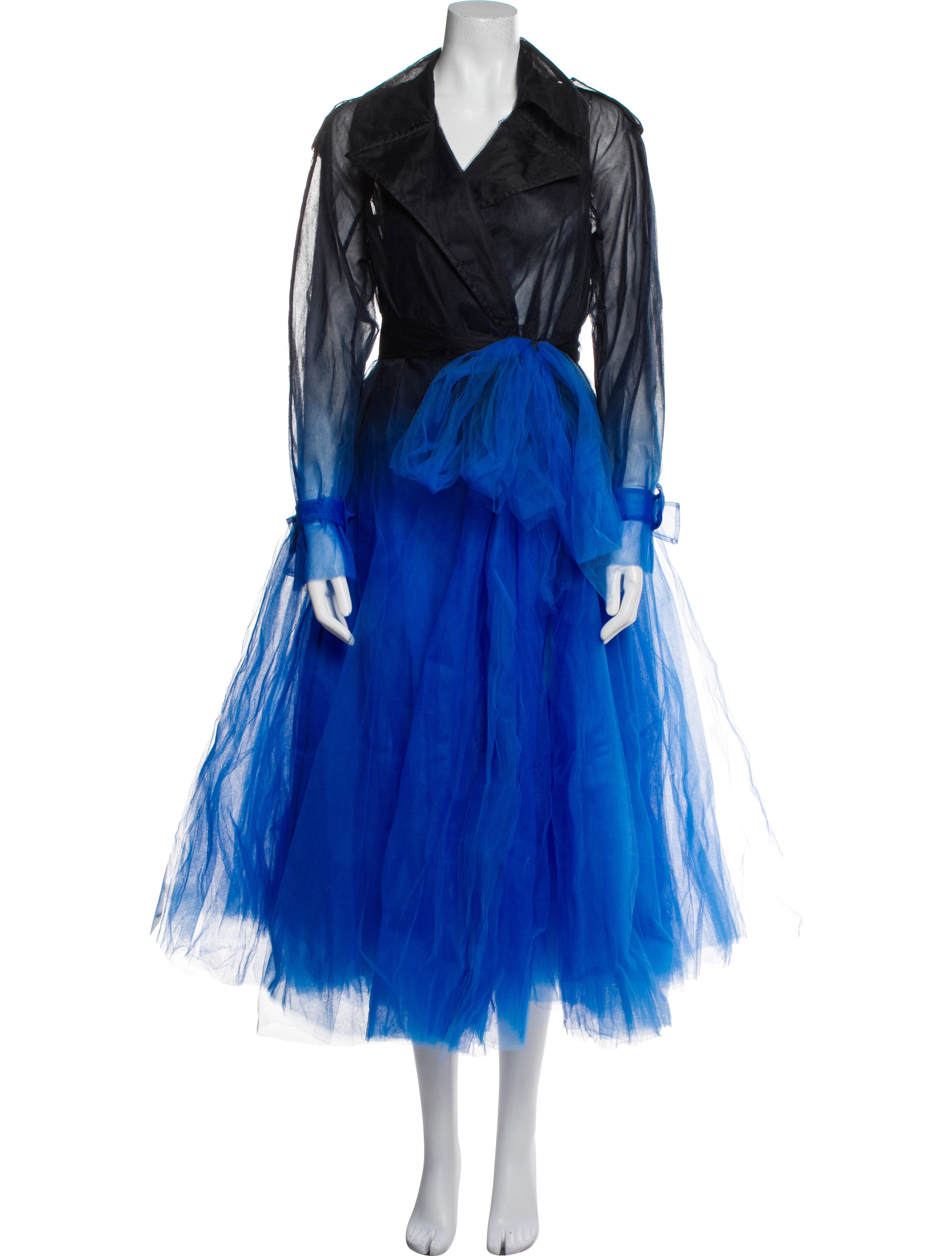 Oscar de la Renta Colorblock Pattern Long Dress