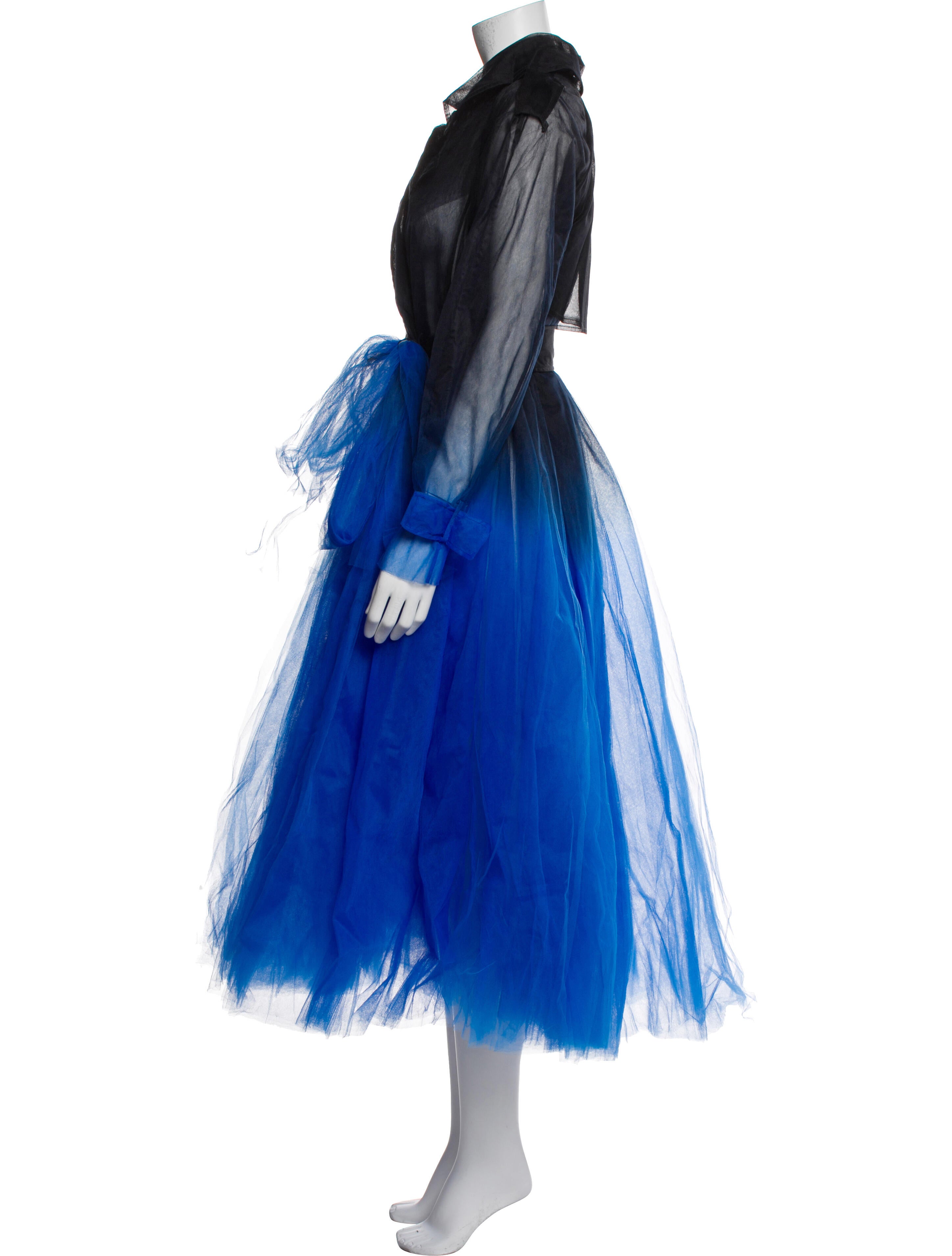 Oscar de la Renta Colorblock Pattern Long Dress