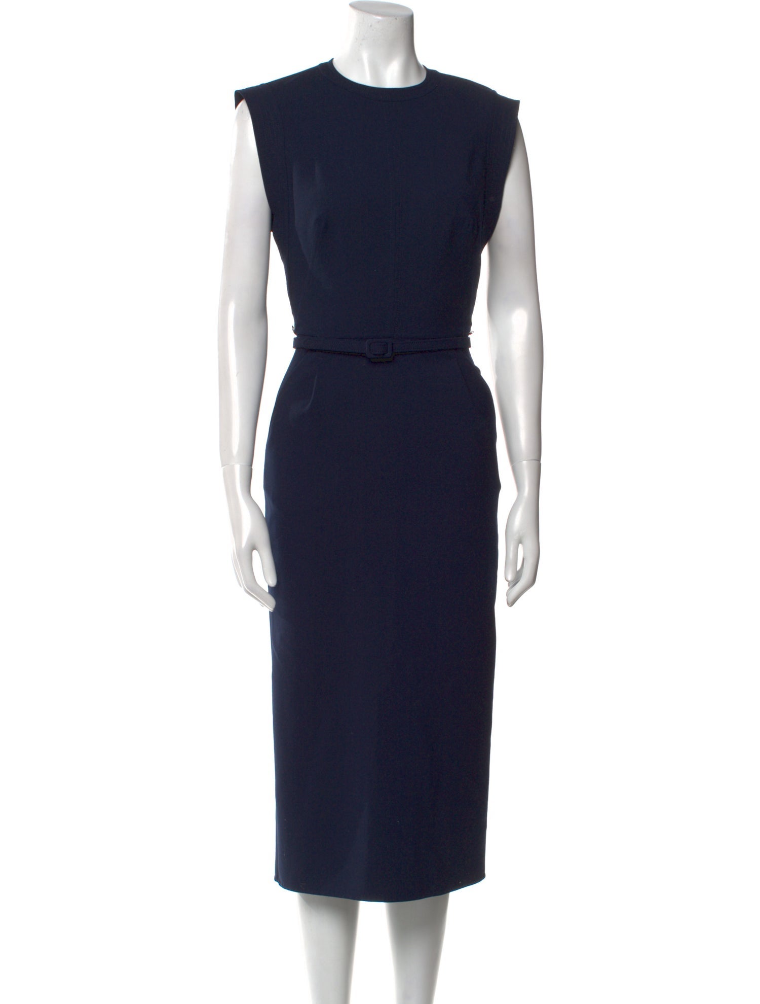 Oscar de la Renta Virgin Wool Midi Length Dress w/ Tags