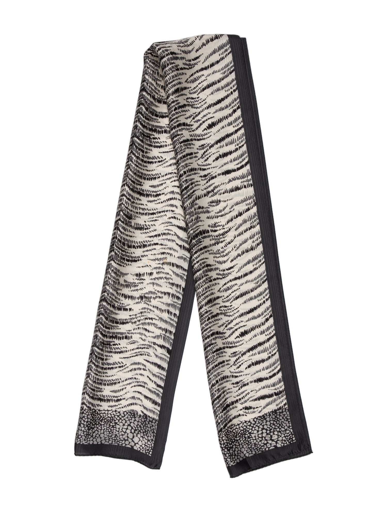 Oscar de la Renta Silk Printed Scarf