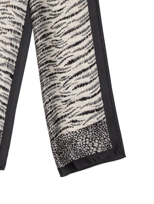 Oscar de la Renta Silk Printed Scarf