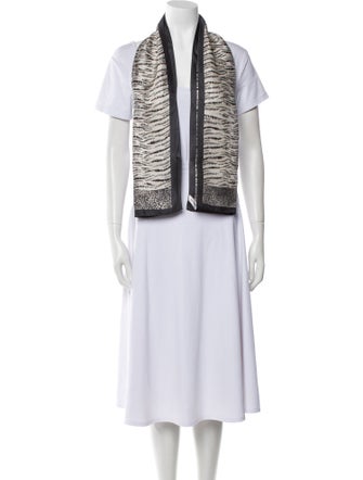 Oscar de la Renta Silk Printed Scarf