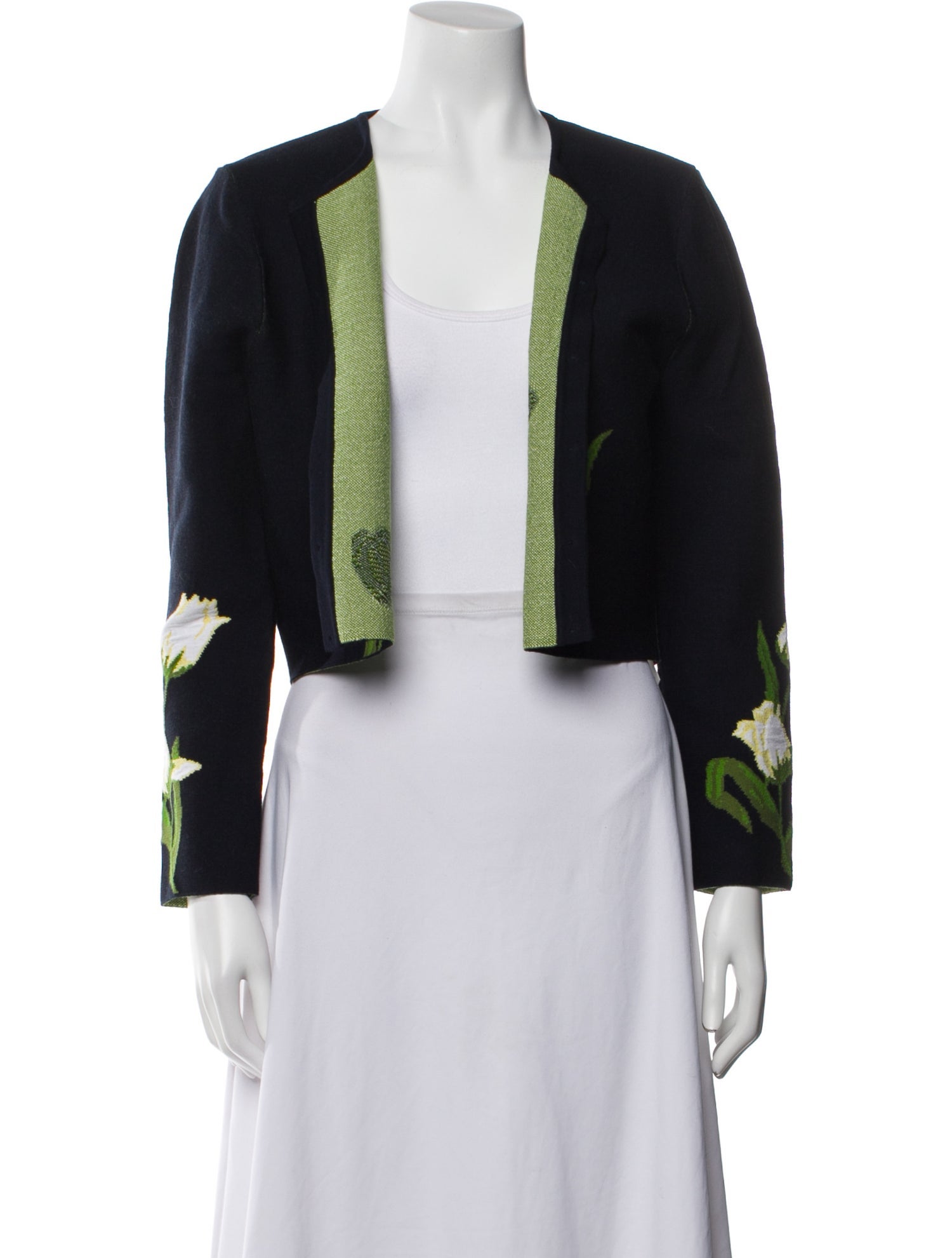 Oscar de la Renta 2023 Open Front Sweater