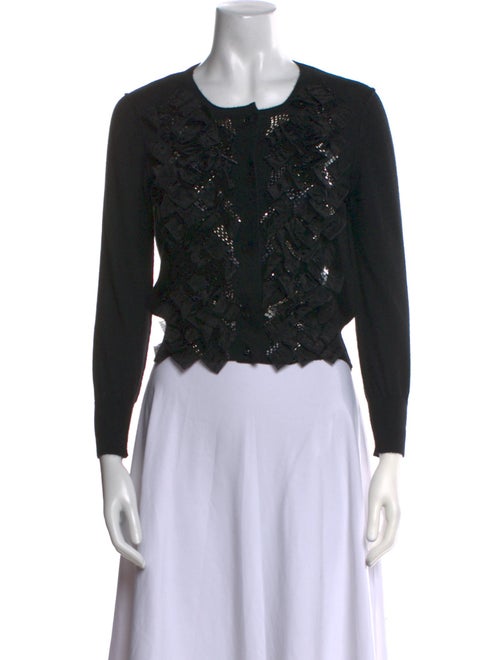 Oscar de la Renta Cashmere Crew Neck Sweater