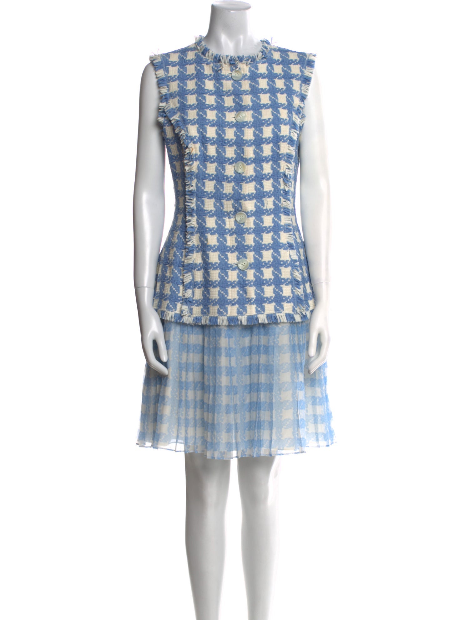 Oscar de la Renta Printed Mini Dress