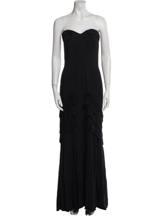 Oscar de la Renta Silk Long Dress