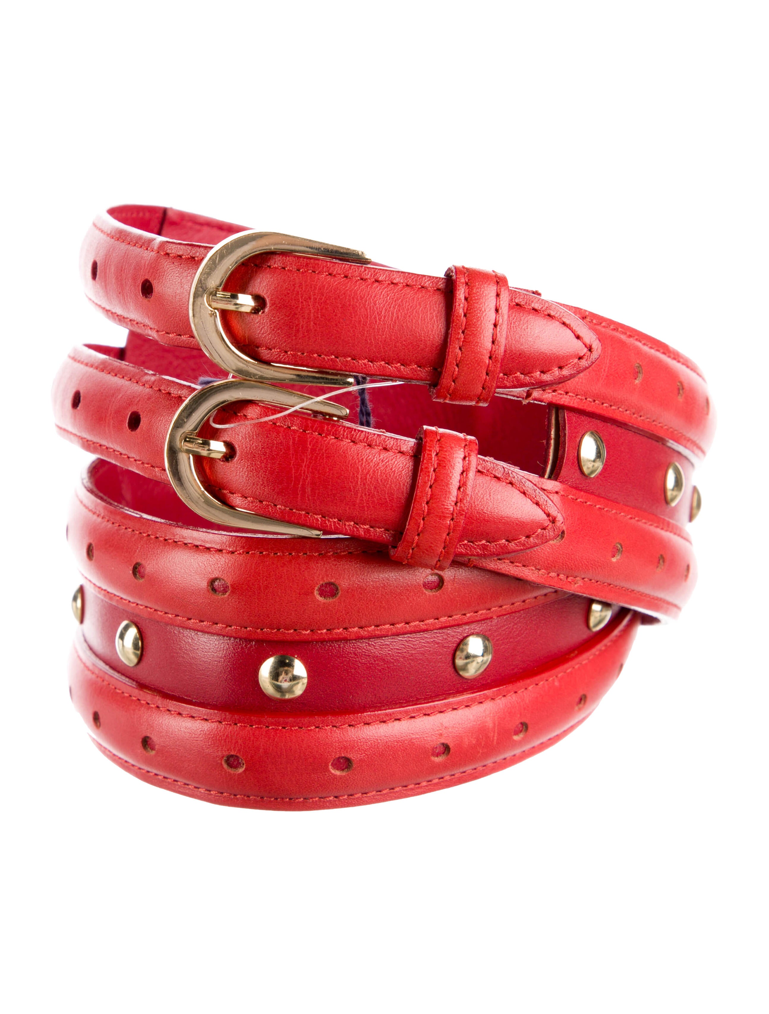 Oscar de la Renta Wide Leather Belt