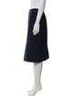 Oscar de la Renta Suede Knee-Length Skirt