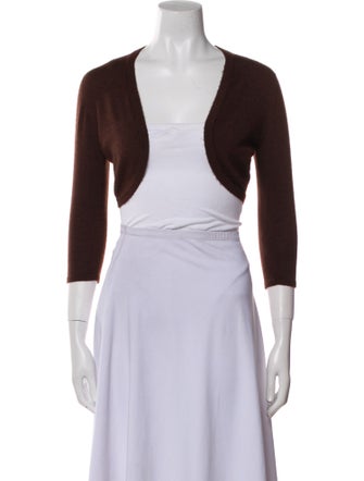 Oscar de la Renta Open Front Sweater