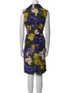 Oscar de la Renta Silk Midi Length Dress
