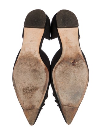 Oscar de la Renta Satin D'Orsay Flats