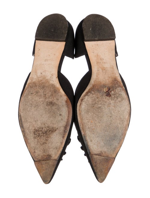 Oscar de la Renta Satin D'Orsay Flats