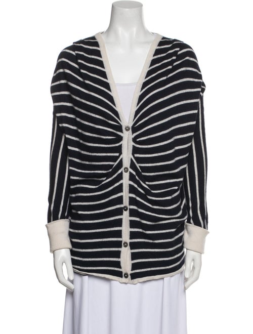 Oscar de la Renta Cashmere Striped Sweater