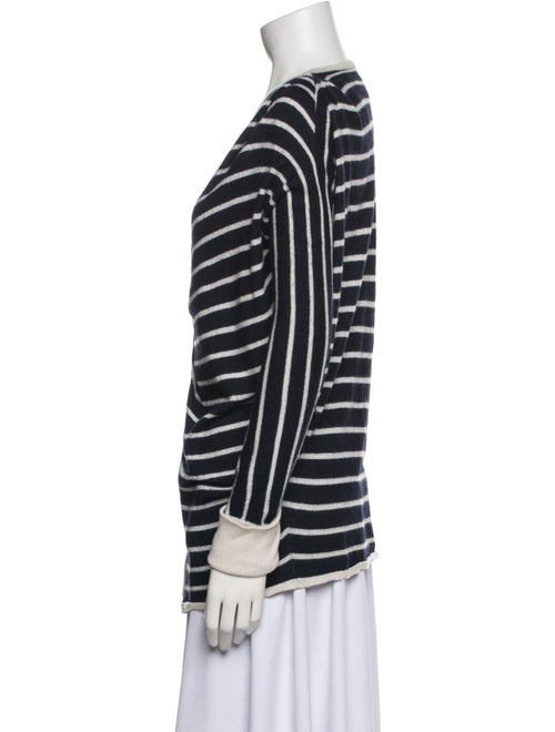 Oscar de la Renta Cashmere Striped Sweater