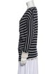 Oscar de la Renta Cashmere Striped Sweater