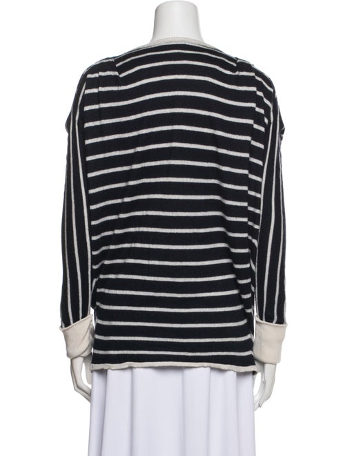 Oscar de la Renta Cashmere Striped Sweater