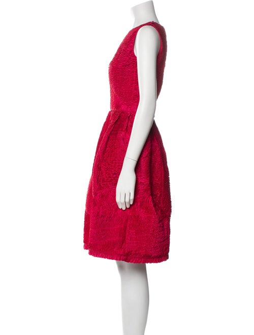 Oscar de la Renta Silk Knee-Length Dress