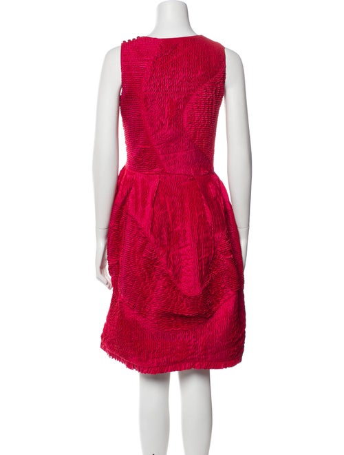 Oscar de la Renta Silk Knee-Length Dress