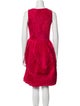 Oscar de la Renta Silk Knee-Length Dress