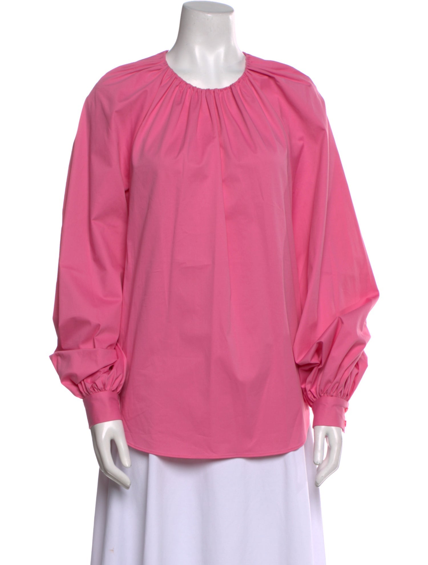 Oscar de la Renta Crew Neck Long Sleeve Blouse w/ Tags