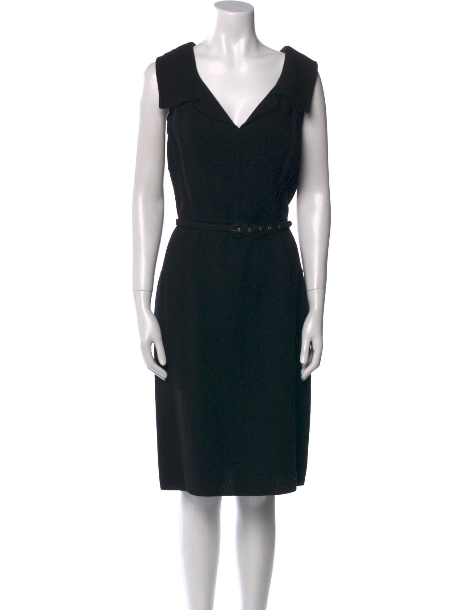 Oscar de la Renta Wool Knee-Length Dress