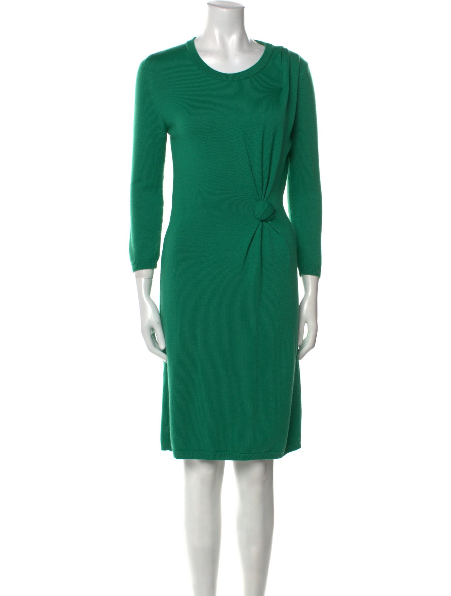 Oscar de la Renta Merino Wool Knee-Length Dress
