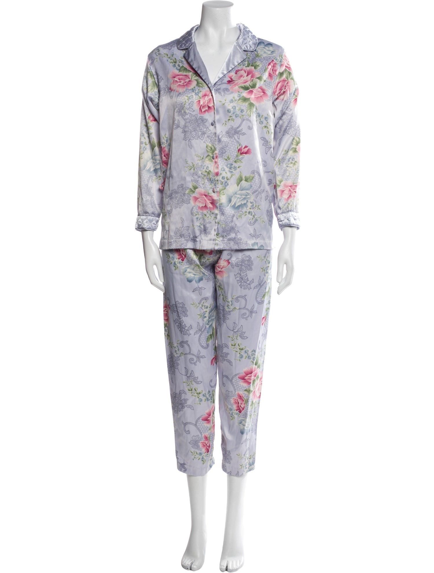 Oscar de la Renta Floral Print Set