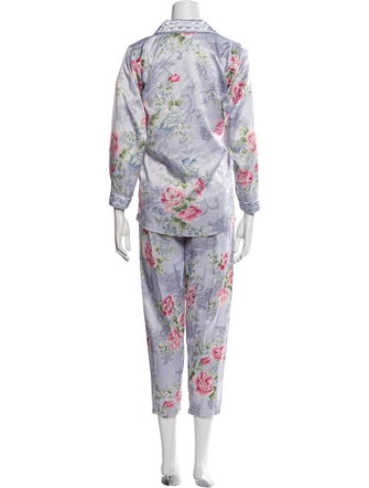 Oscar de la Renta Floral Print Set