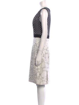 Oscar de la Renta Printed Knee-Length Dress