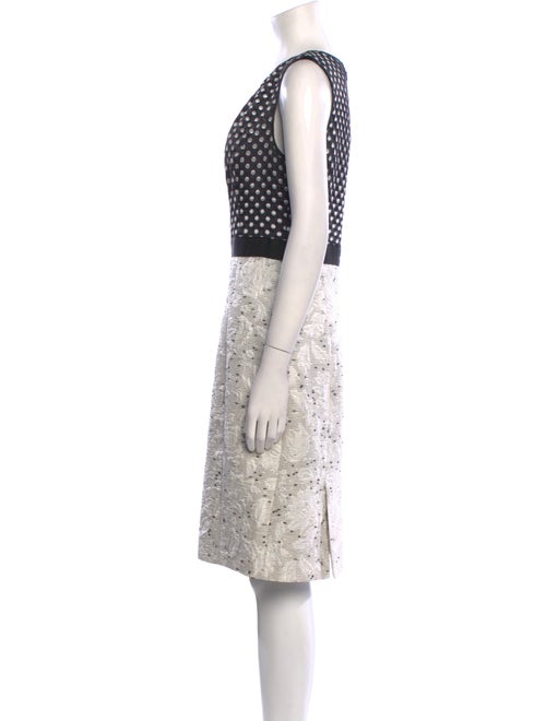 Oscar de la Renta Printed Knee-Length Dress