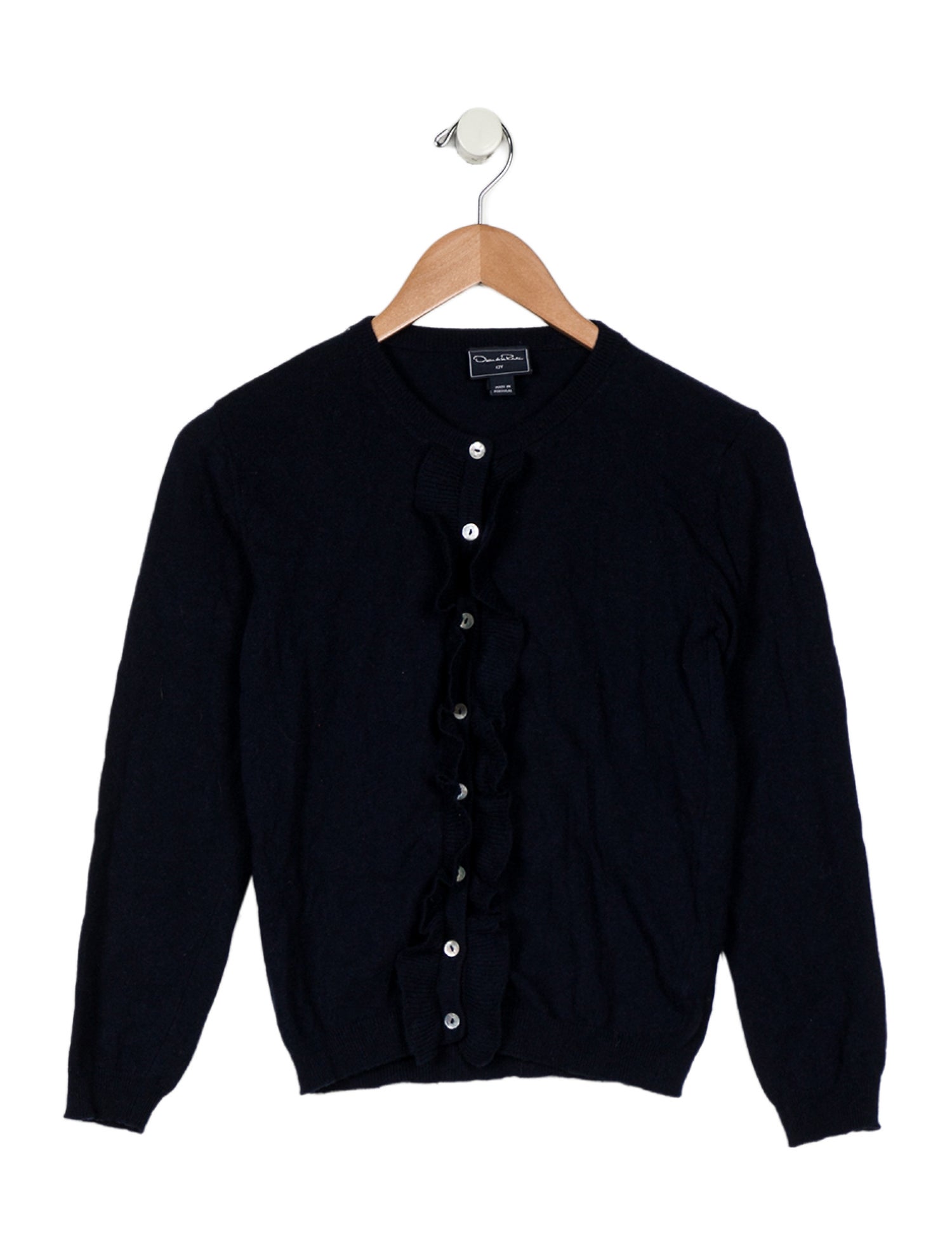 Oscar de la Renta Girls' Merino Wool Cardigan