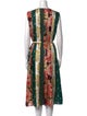 Oscar de la Renta Silk Midi Length Dress